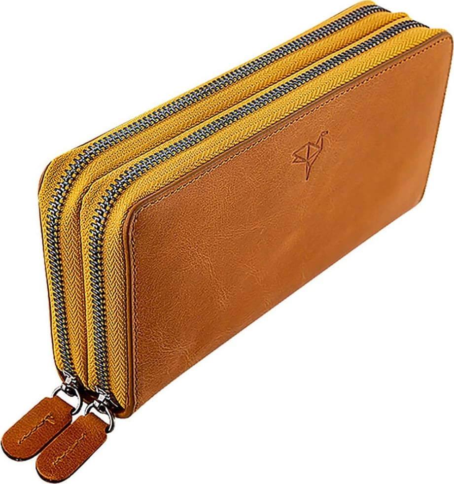 Portofol unisex Zoozie Bags Orleanscrazy, ngjyrë mustard