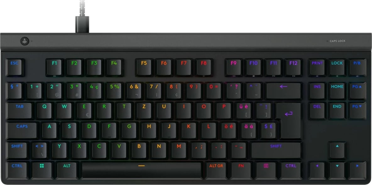 Tastierë gaming Logitech G515 TKL, mekanike, RGB, QWERTZ, e zezë