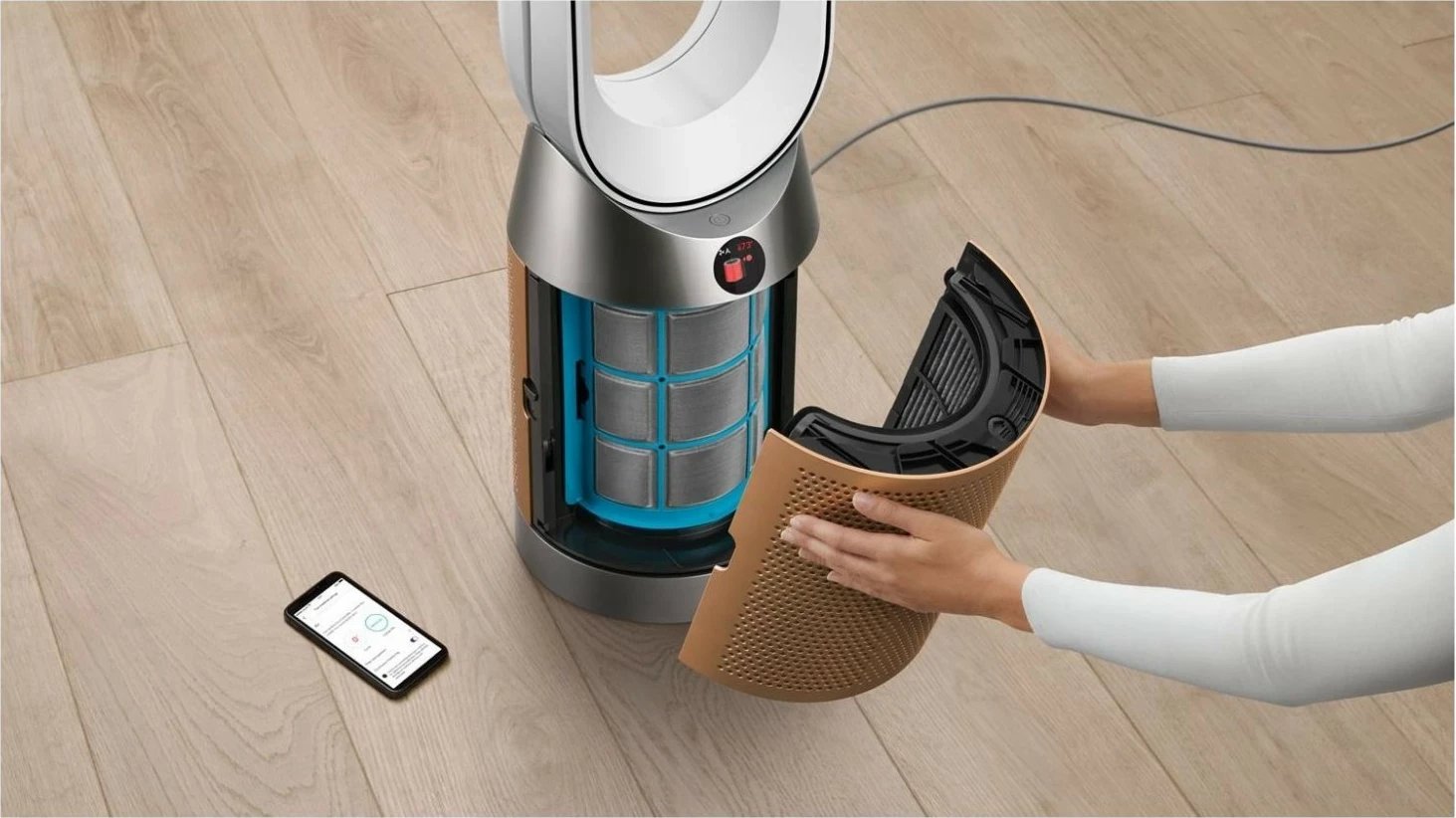 Purifikator ajri Dyson Purifier Cool PC2 De-NOx, smart, ngjyrë ari