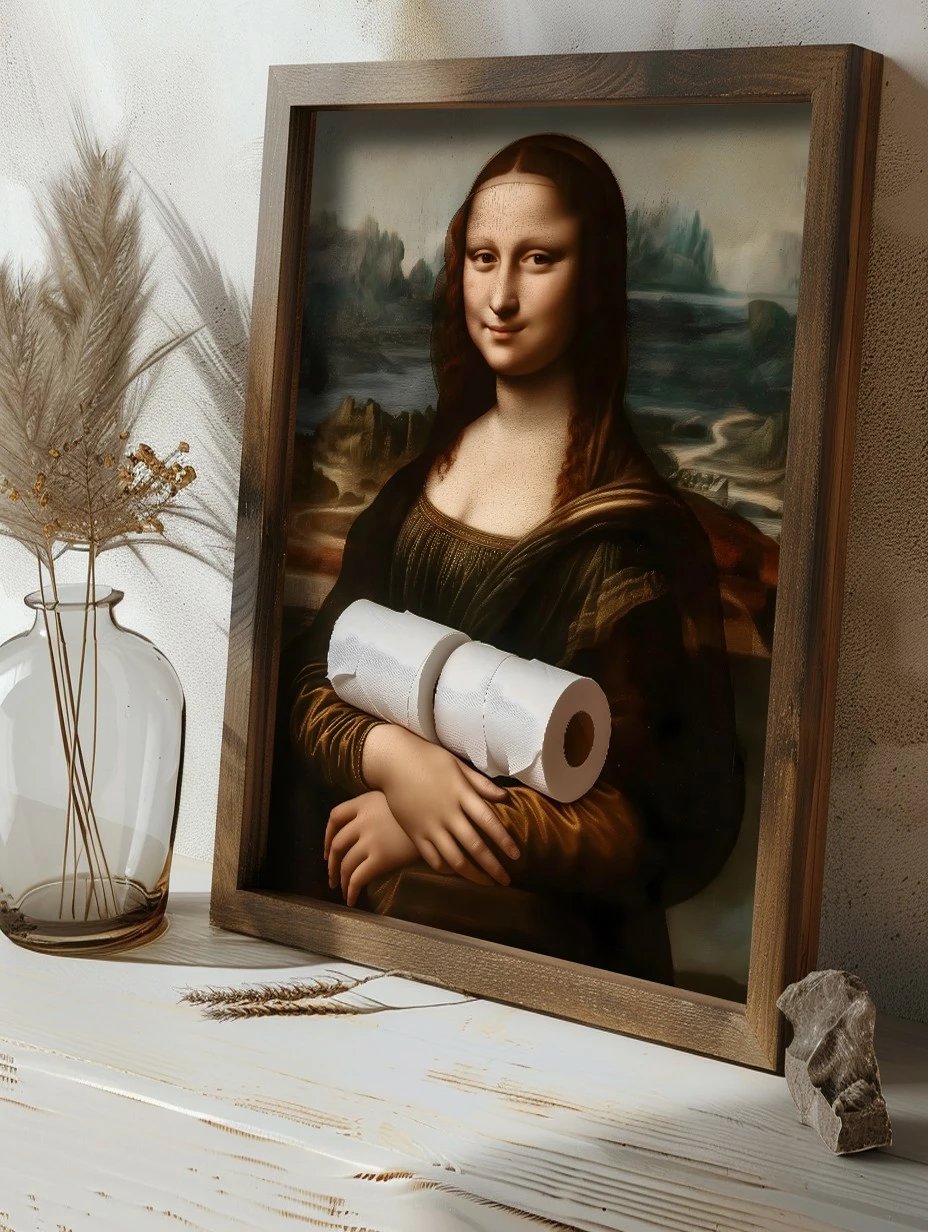 Pikturë dekorative me kornizë MDF, shumëngjyrëshe, Wallity GE159-L