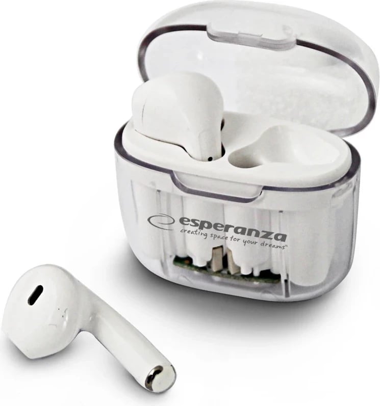 Kufje Bluetooth Esperanza EH237W, TWS, të Zeza