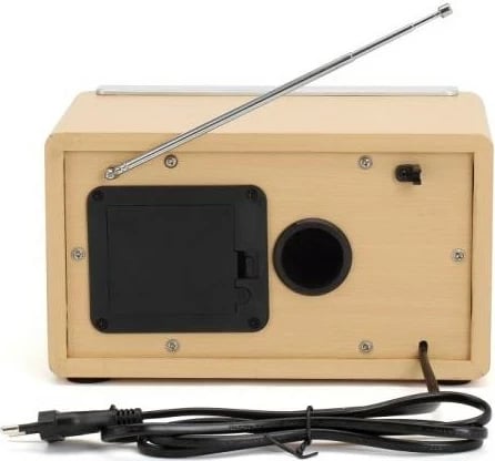 Radio personale Denver TR-63LW LIGHTWOOD, analog, bambu/argjend