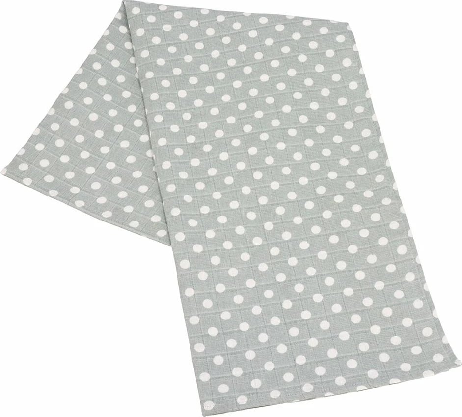 peshqir tetra pambuku, New Baby, Softy, 90 x 110 cm, shtresë dyshe, gri dhe bardhë, set 2 copë