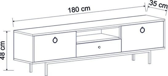 Set mobiljesh për dhomë dite Skye Decor, natyrale-antracit, safir