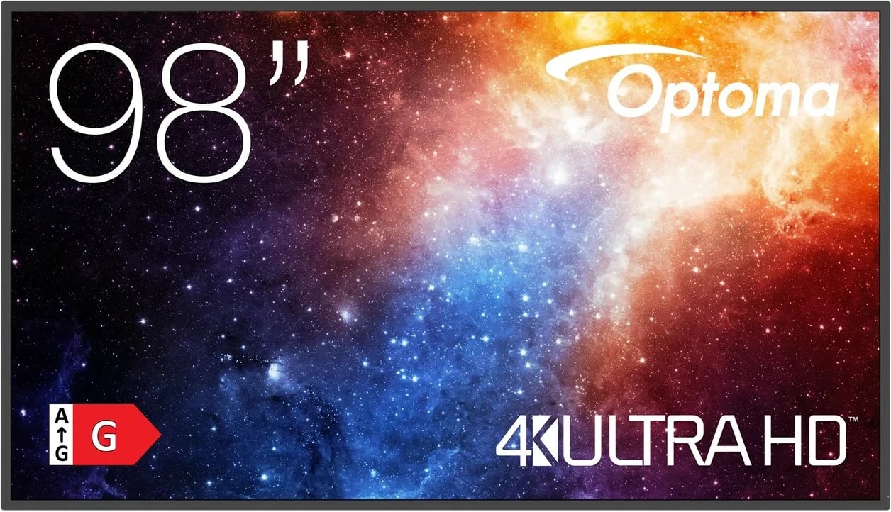 Ekran i madh Optoma N3981K, 98 inç, 4K Ultra HD, LED, Wi-Fi, i zi