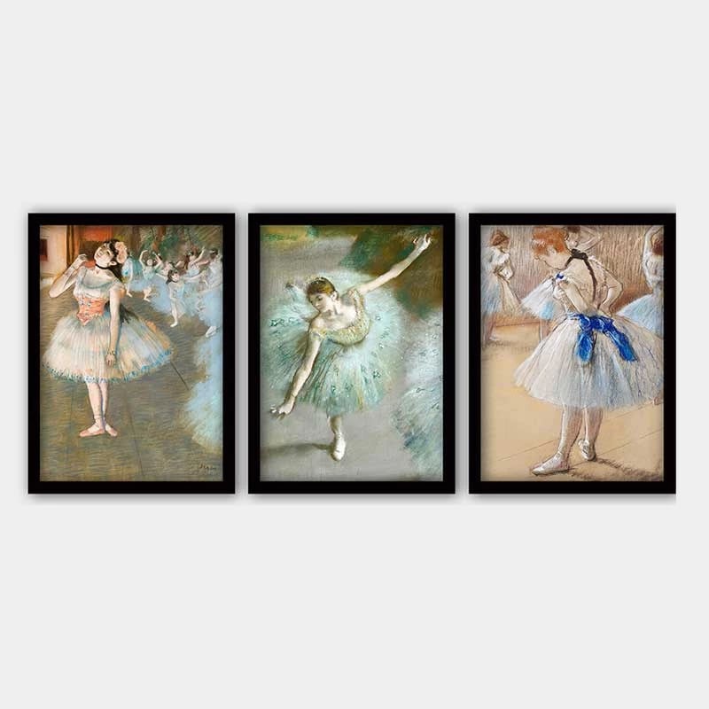 Pikturë dekorative me kornizë (3 copë), Wallity, 3SC_UN2684809_3545