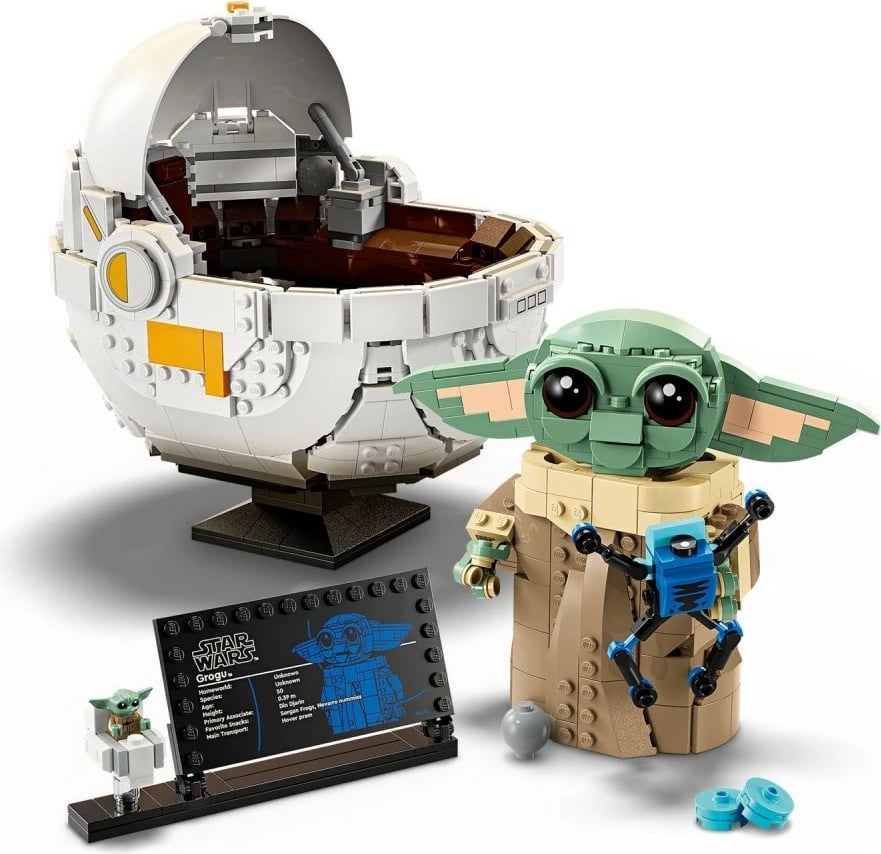 Set LEGO Star Wars Grogu në karrocë, 75403, 1048 pjesë, plastikë, ekstra i madh