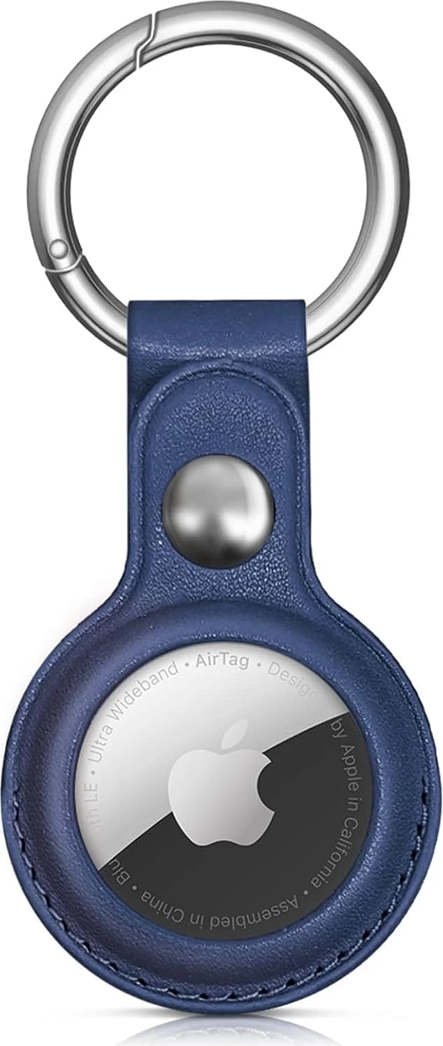 Mbështjellës Hurtel për Apple AirTag, PU lëkurë, 4 copë, e zezë, kafe, e kuqe, blu