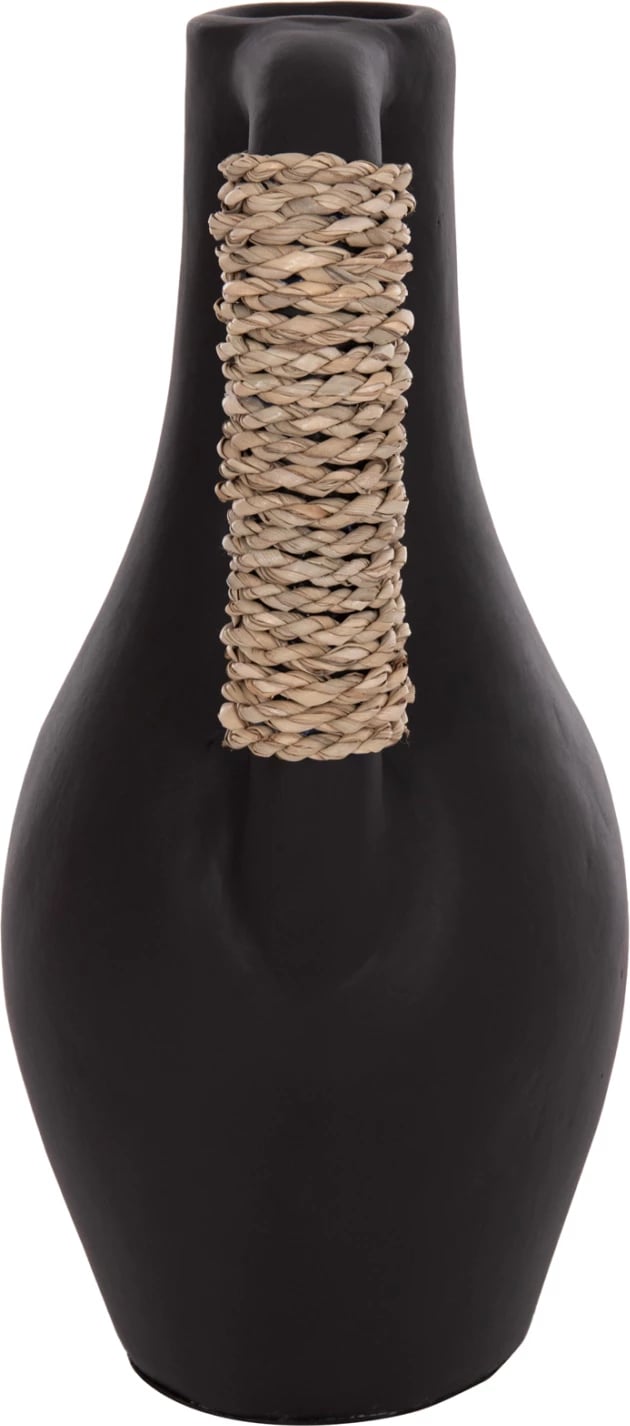 Vazo dekorative tavoline CAMMER, terrakotë e zezë, FH4687.01L, 18x39cm Vazo dekorative tavoline CAMMER, terrakotë e zezë, FH4687.01L, 18x39cm