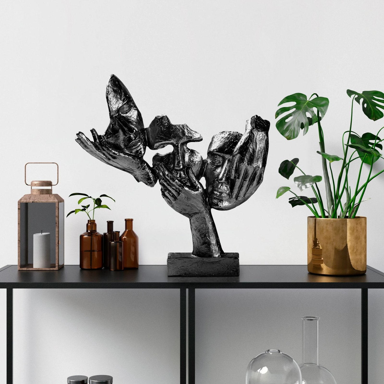 Objekt dekorativ Aberto Design, Yak-033-C, ngjyrë e zezë