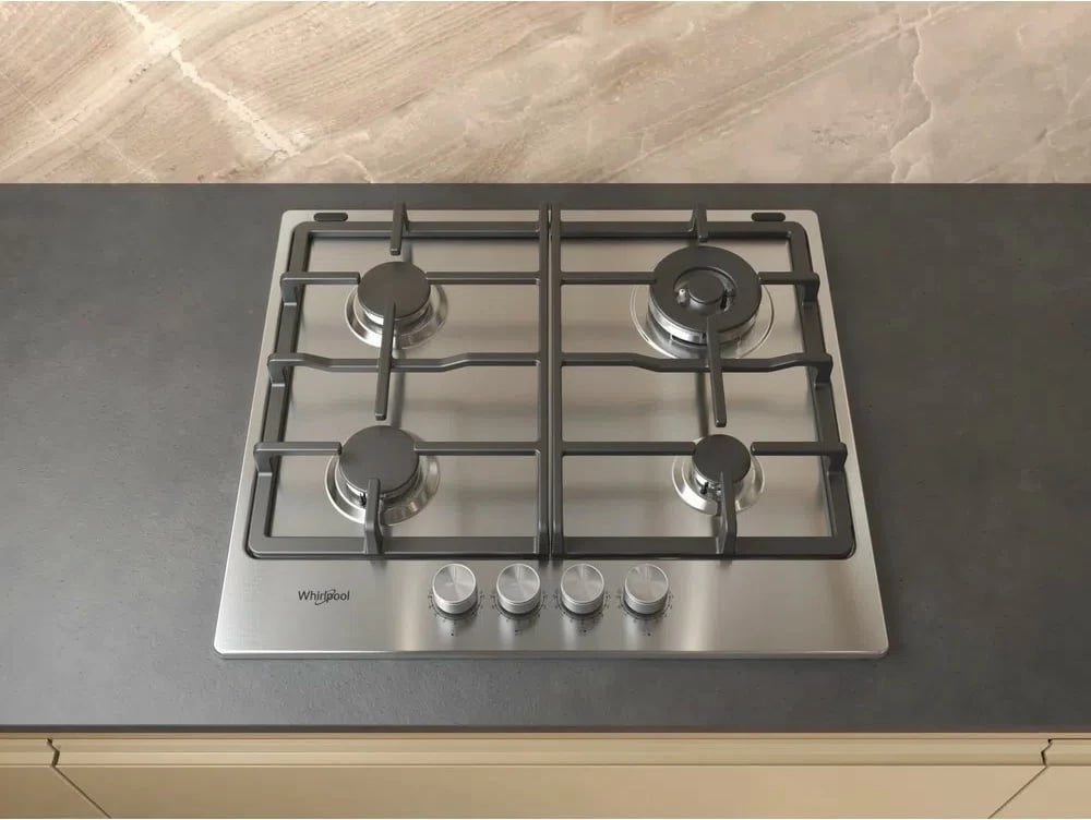 Sobë gazi Whirlpool TGML661IXR, 4 djegësa, inox