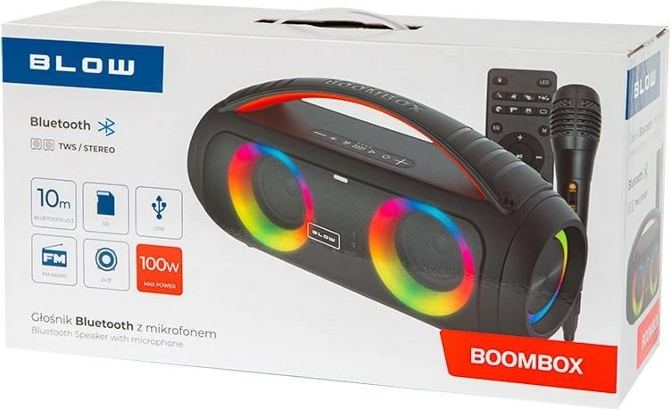 Altoparlant Bluetooth Blow BOOMBOX me mikrofon, i zi, set Altoparlant Bluetooth Blow BOOMBOX me mikrofon, i zi, set