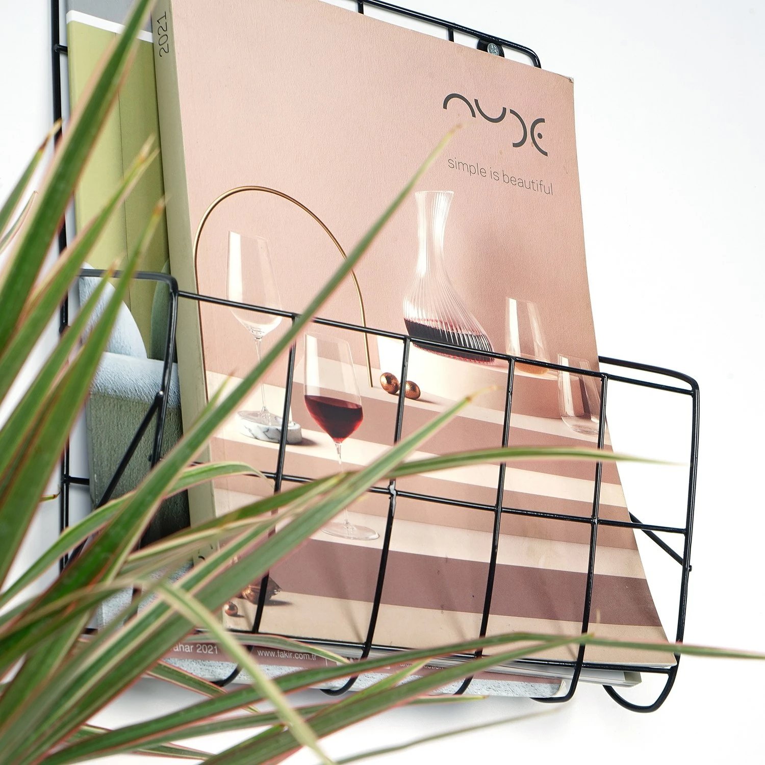 Organizues muri Wallity, WR086, metal i zi, 26x29x10 cm