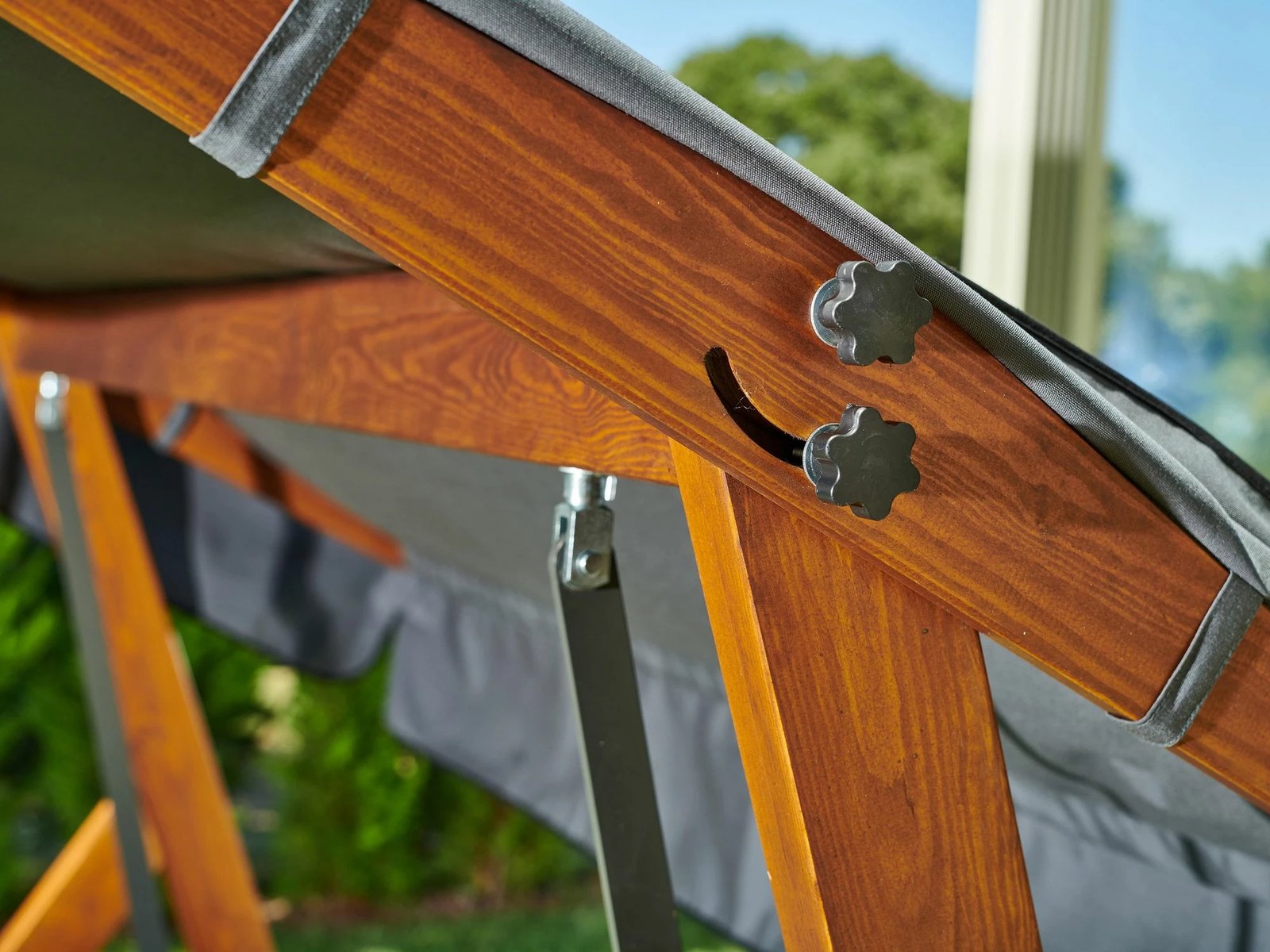 Karrige lëkundëse treshe për kopsht, ngjyrë antracit, Skye Decor Paris 2000