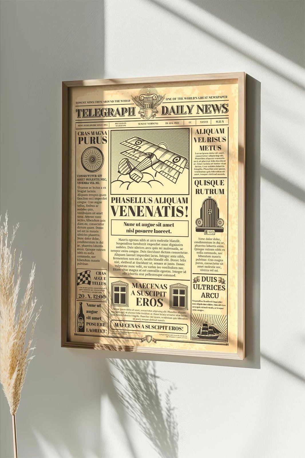 Pikturë dekorative me kornizë, shumëngjyrëshe, NWSPPRMDL4