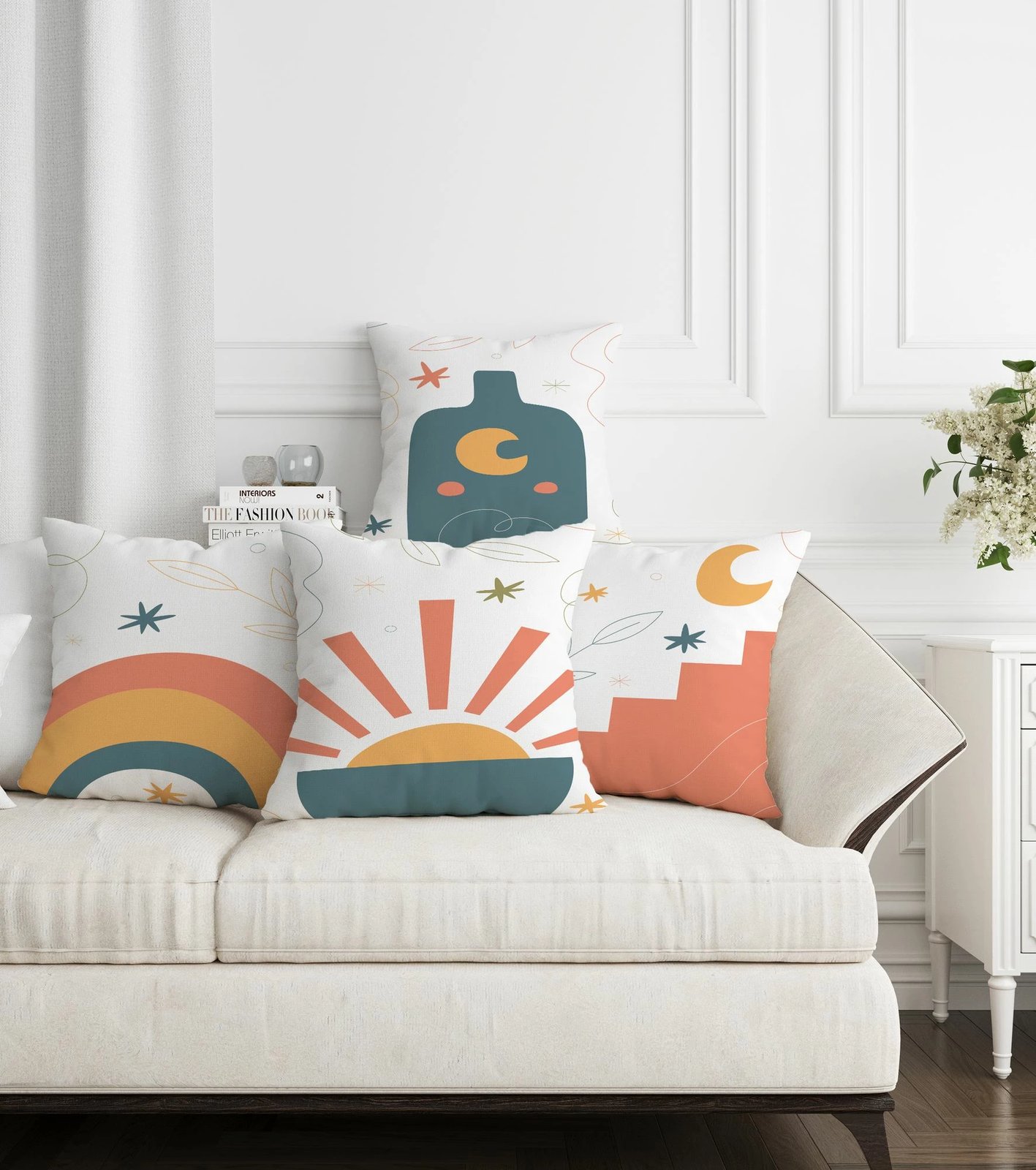 Set mbulesash për jastëkë (4 copë), dizajn Aberto, ASR-plw4 - 7