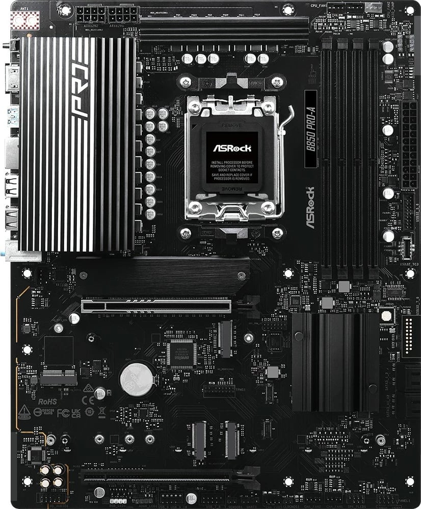 Pllakë amë ASRock B850 PRO-A, Socket AM5, DDR5, ATX