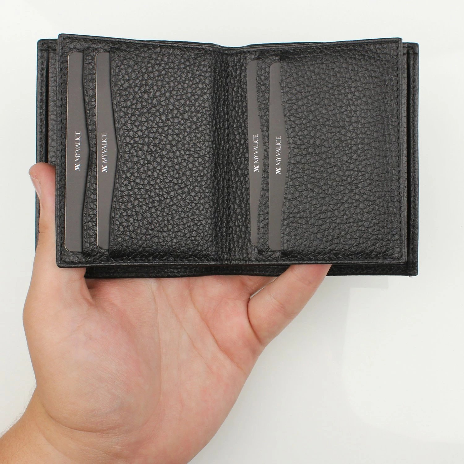 Portofol lëkure i zi, Zoozie Bags, 1074