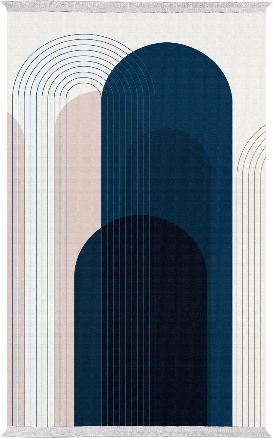 Tepih për dhomë ndeje me fransha, Josiane, FH7723.49, shumëngjyrësh, 180x280