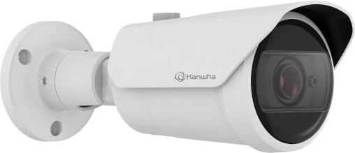 Kamerë sigurie Hanwha QNO-C9083R, 8MP, PoE, IR, IP66, IK10, e bardhë