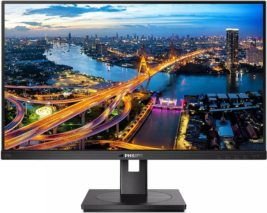 Monitor Philips 242B1 23.8 inç, 16:9, DVI HDMI DP USB Webcam, zi