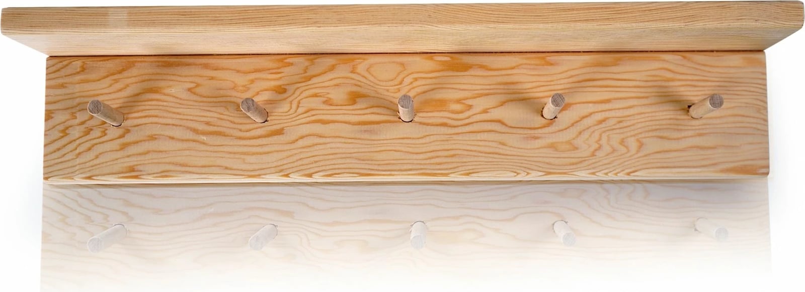 Raft muri prej druri, ngjyrë lisi, 2 copë, Skye Decor, BLTYZ-AKTV038