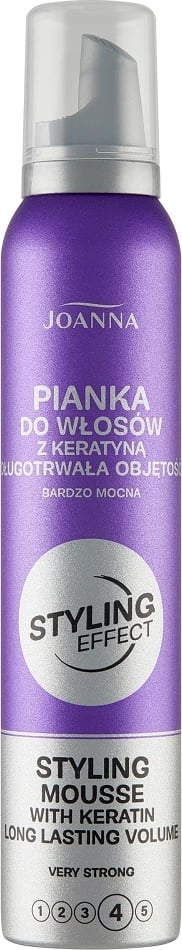 Shkumë për flokë për femra Joanna Styling Effect Keratin Very Strong, 150ml