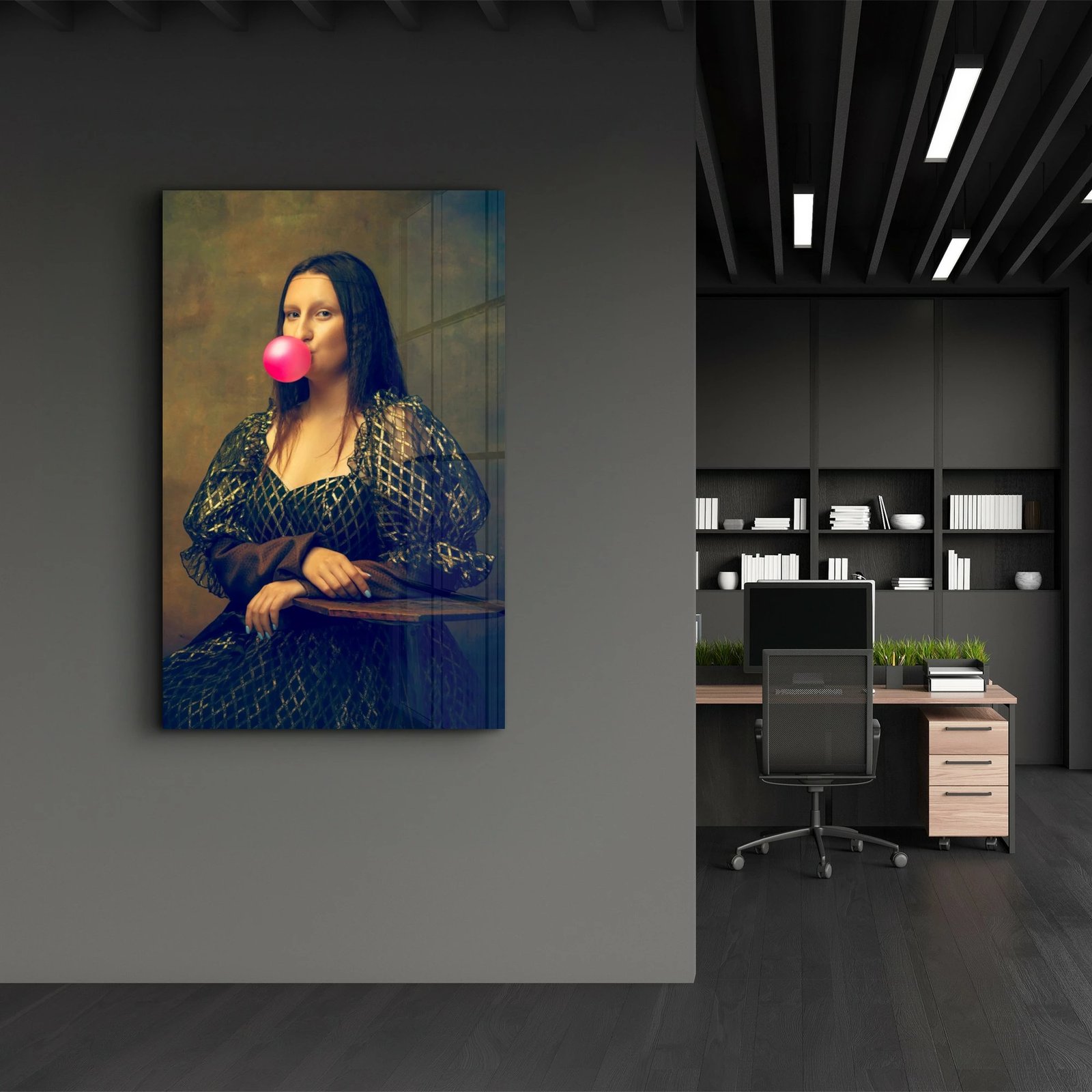 Pikturë dekorative prej xhami të temperuar, Wallity CAM-1089, 35x55cm