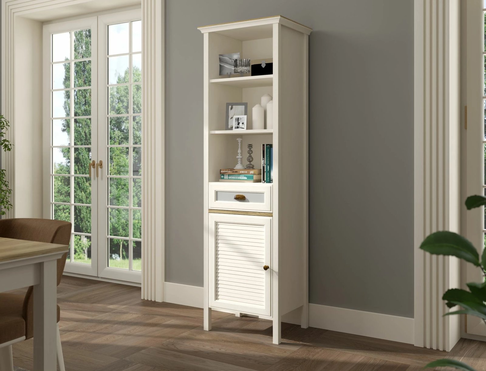 Dollap multifunksional Skye Decor, FRN-21021, krem, lis, gri