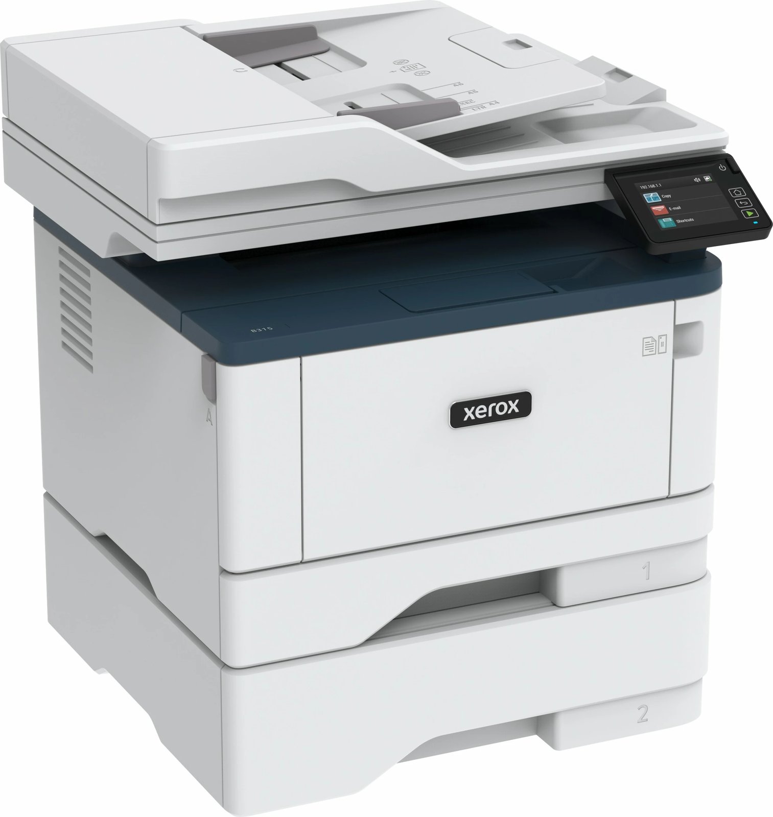 Printer multifunksional Xerox B315, laser, mono, wireless, duplex, 2 kaseta, 350 fletë, A4, blu/bardhë Printer multifunksional Xerox B315, laser, mono, wireless, duplex, 2 kaseta, 350 fletë, A4, blu/bardhë