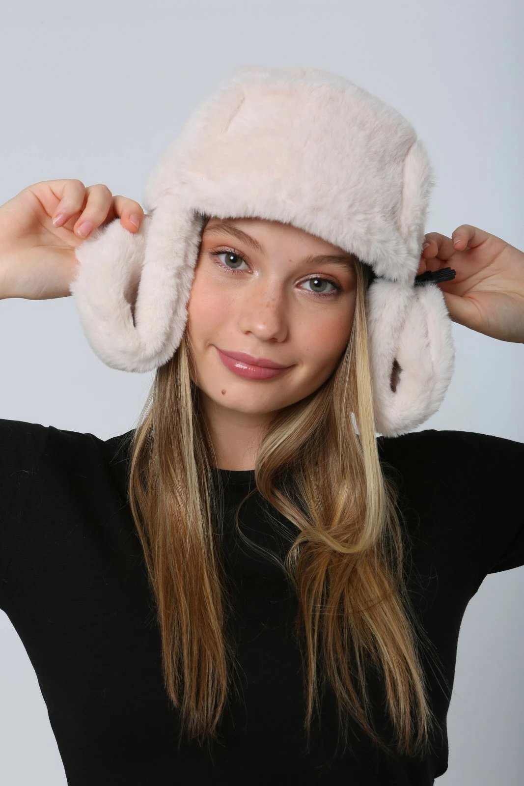 Kapelë dimri për gra, ngjyrë bezhë, Jumeon, Bere1127