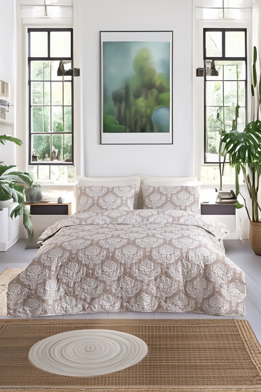 Përparëse krevati e madhe, ngjyrë kafe, L'Essentiel Linge de Maison