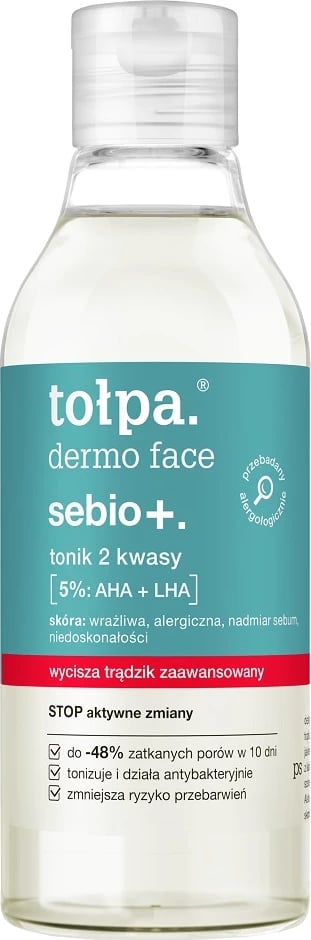 Toner fytyre Tołpa Dermo Face Sebio+ 200ml për femra Toner fytyre Tołpa Dermo Face Sebio+ 200ml për femra