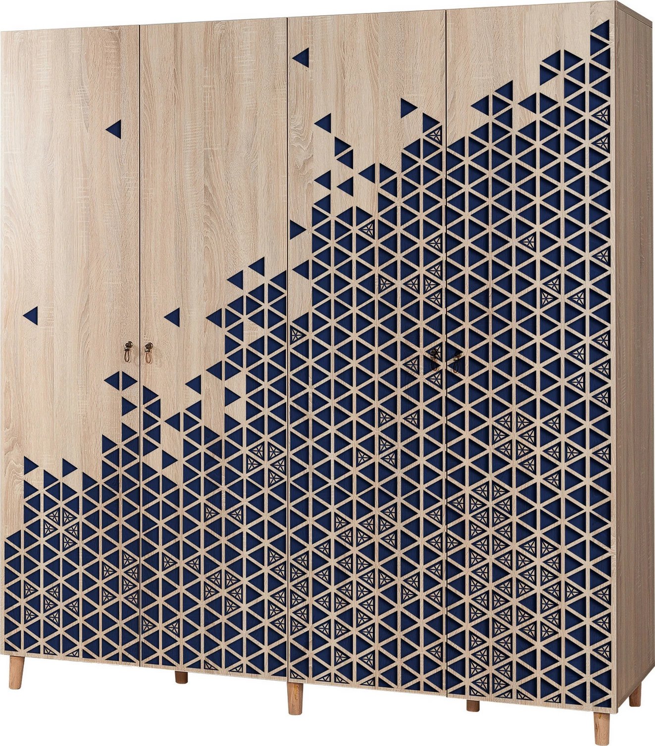 Dollap Hanah Home, İmaj-123, ngjyrë sonoma oak, model abstrakt