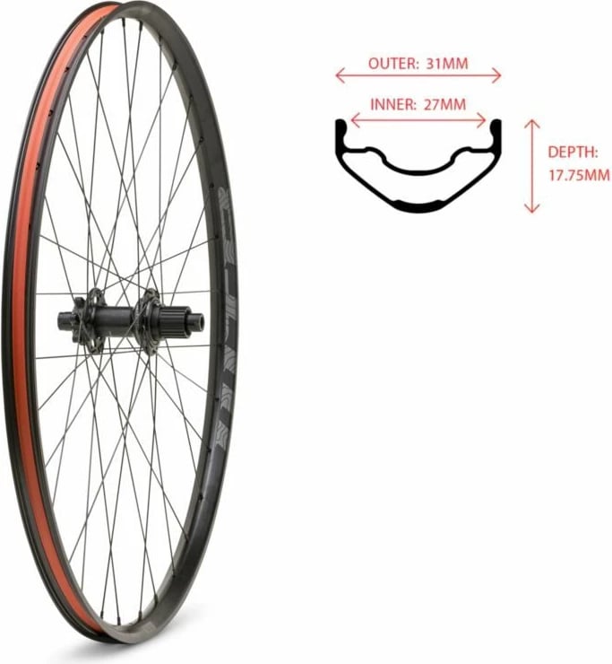 Rrotë e pasme biçiklete WTB, 29 inç