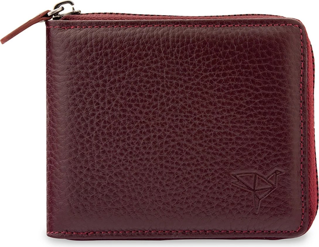 Portofol unisex Zoozie Bags, Carole, ngjyrë e kuqe e thellë