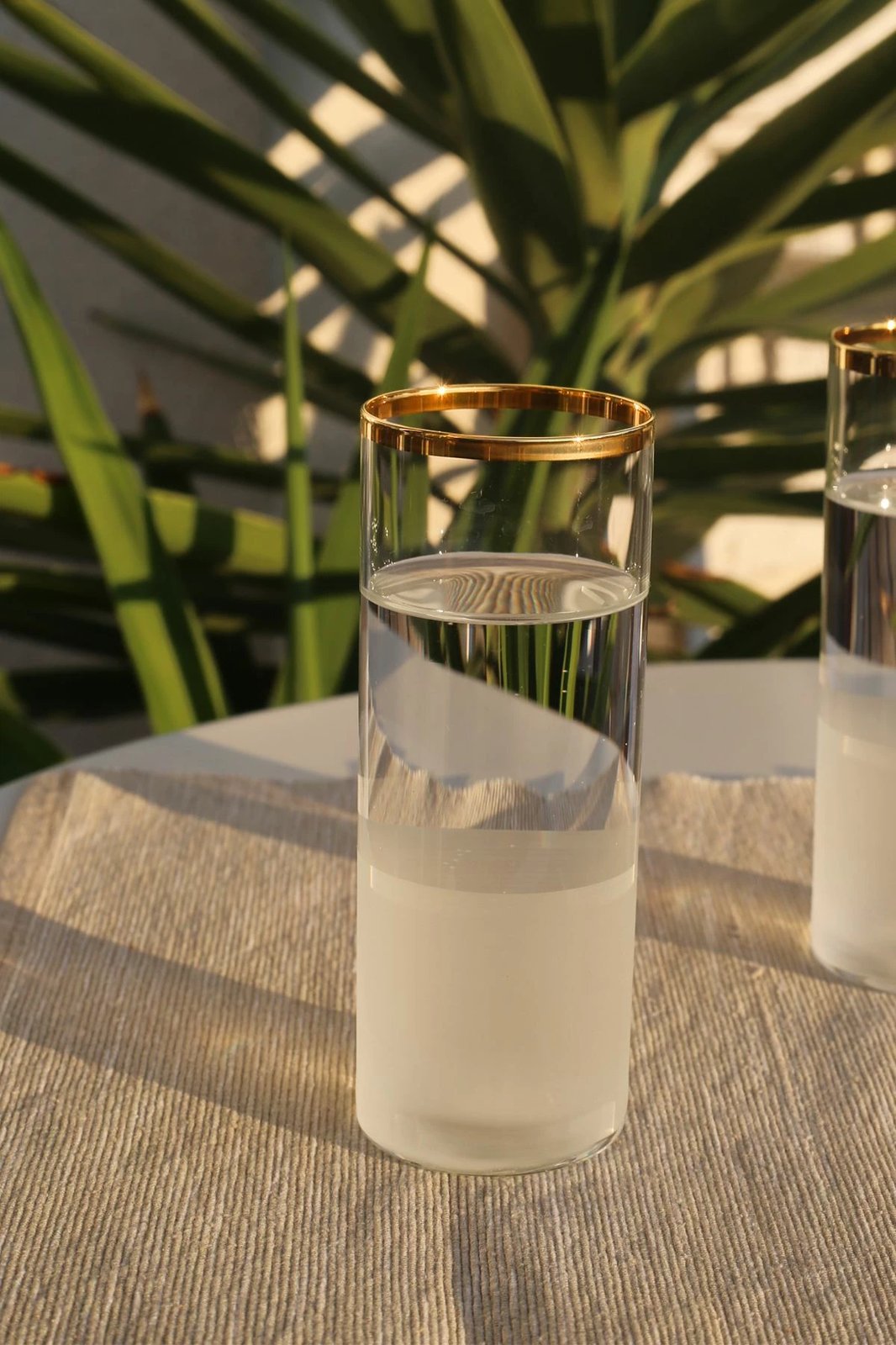 Set gotash (4 copë), Hermia Concept, Nish 195, ngjyrë ari dhe transparente