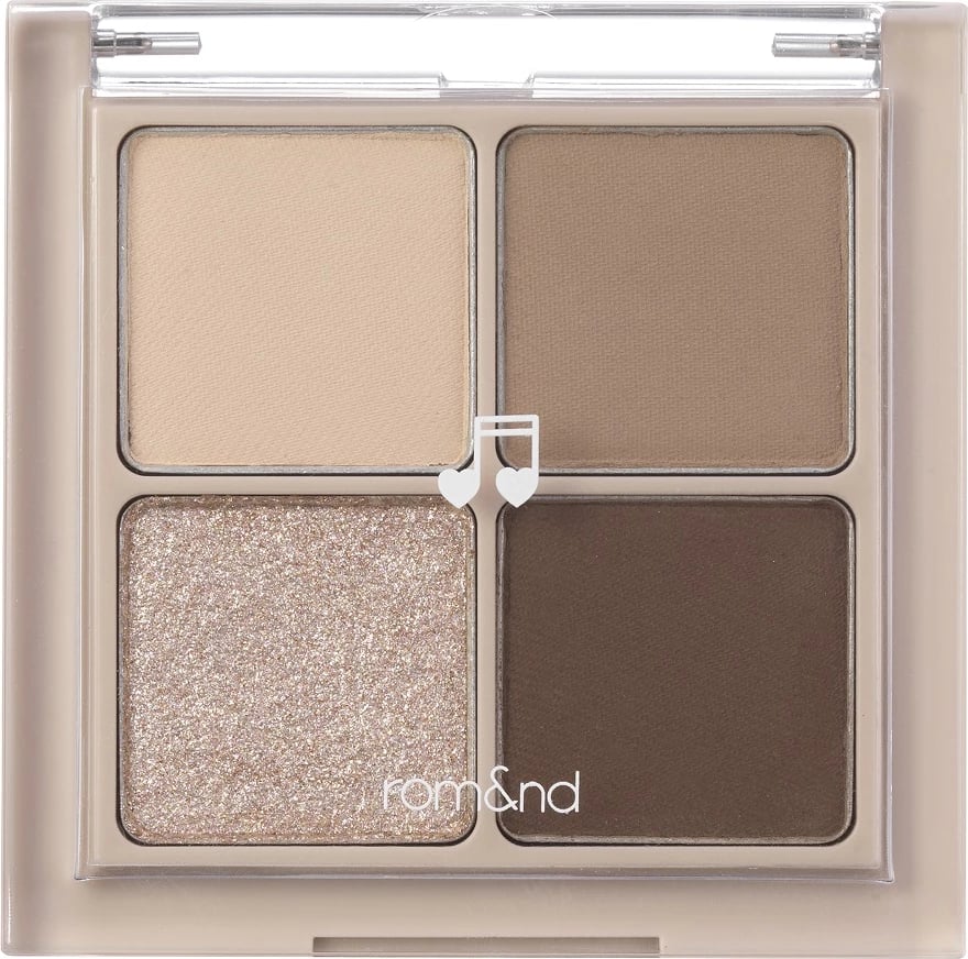 Paletë për sy Rom&nd Better Than Eyes M02 Dry Buckwheat Flower për femra 6.5g 4 nuanca