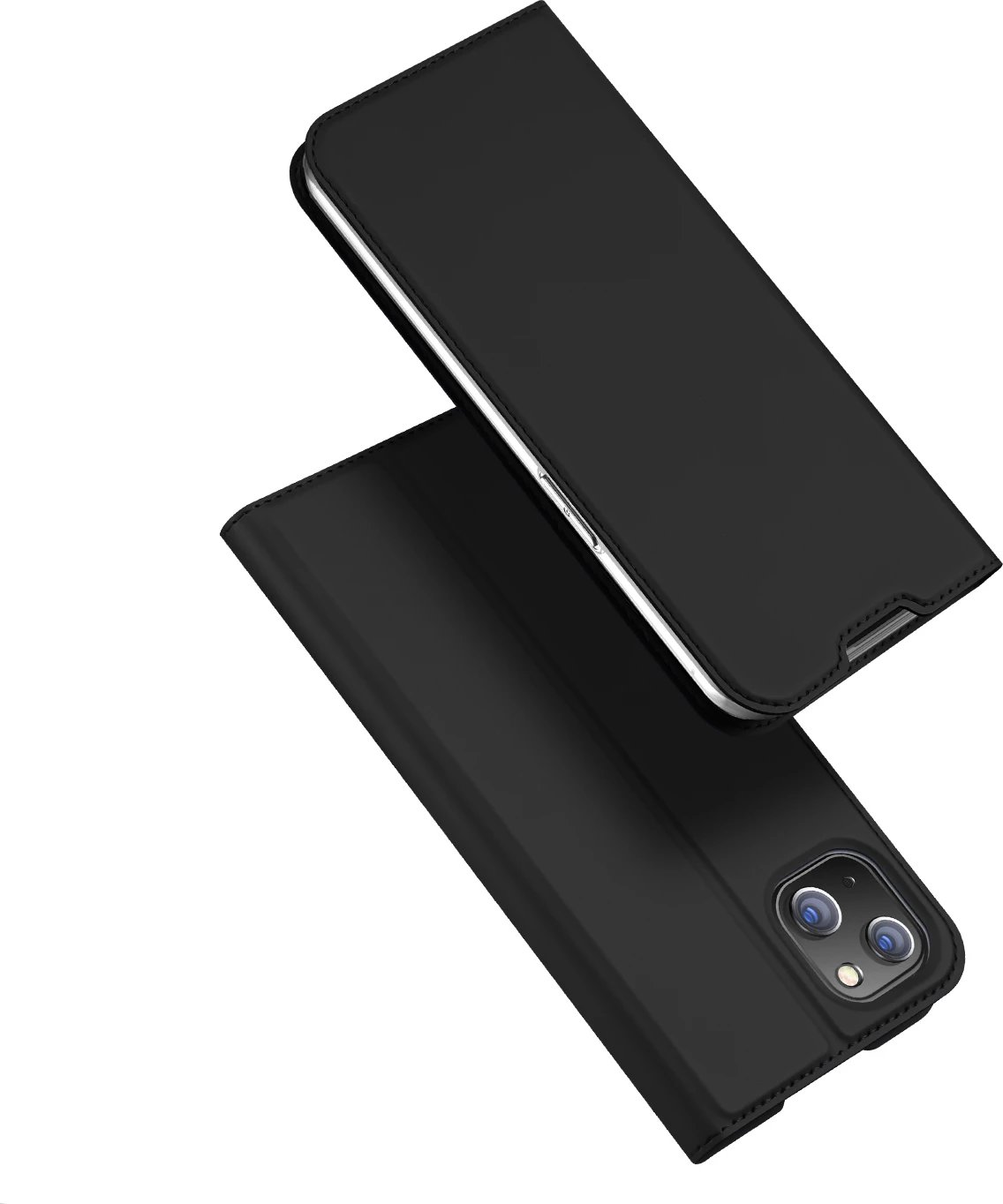 Mbështjellës Dux Ducis Skin Pro për iPhone 14 Plus, eko lëkurë, e zezë