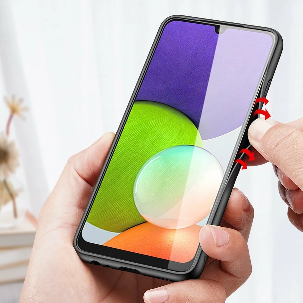Mbështjellës Dux Ducis Fino për Samsung Galaxy A22 4G, najlon, Gri