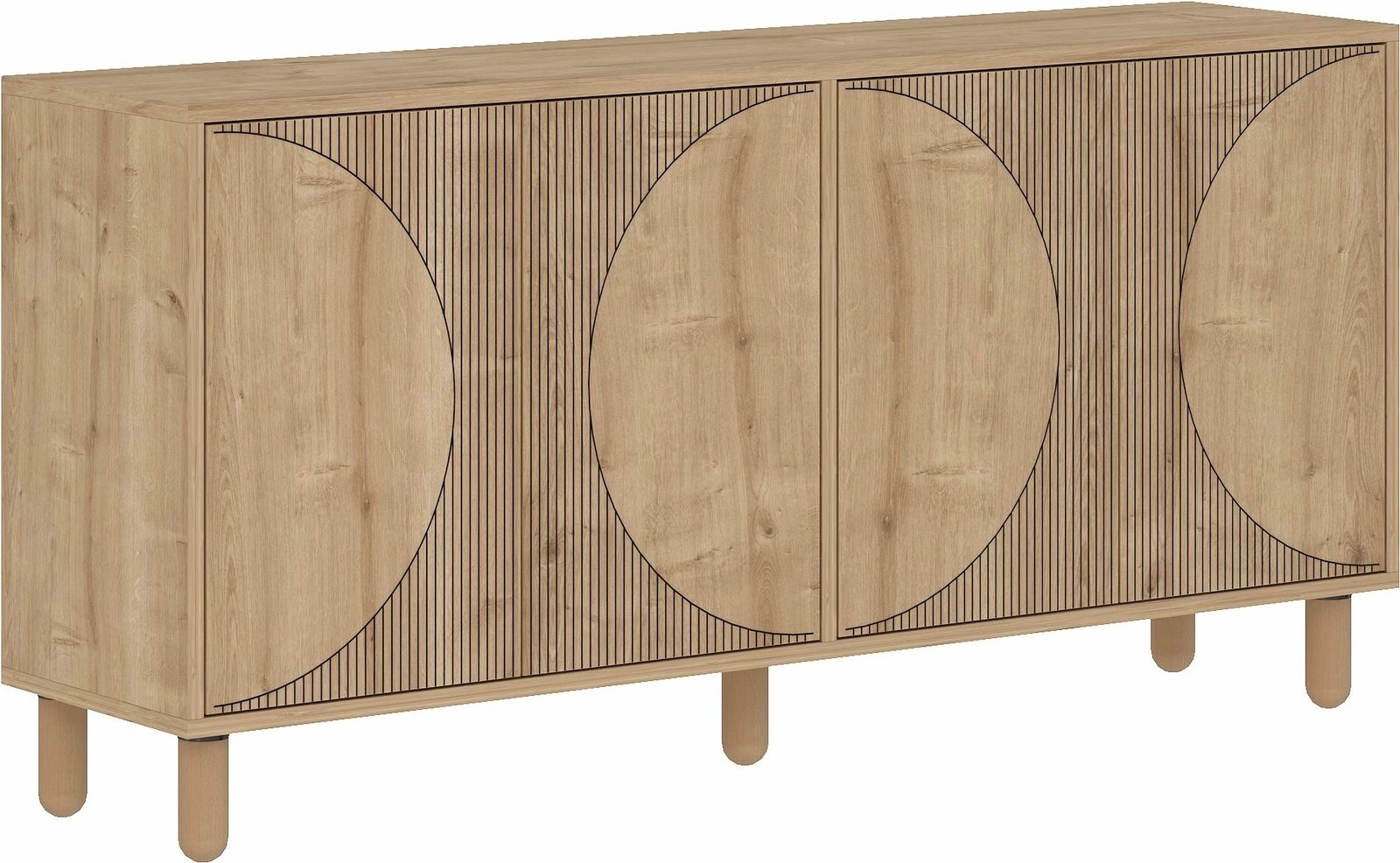 Konsol Skye Decor, ngjyrë Sapphire Oak, Arventa