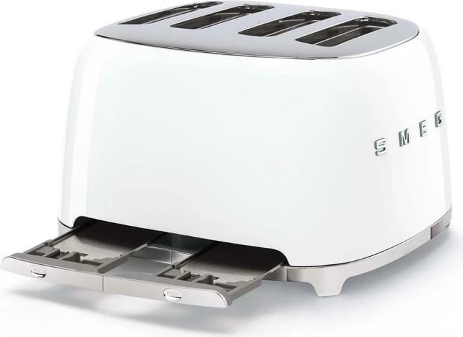 Toster, SMEG, TSF03WHEU, dizajn retro, i bardhë