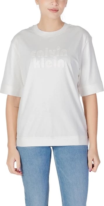Maicë femra Calvin Klein Jeans e bardhë