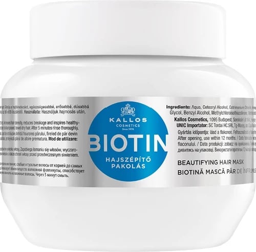 Maskë për flokë Kallos Biotin Beautifying për femra 275ml