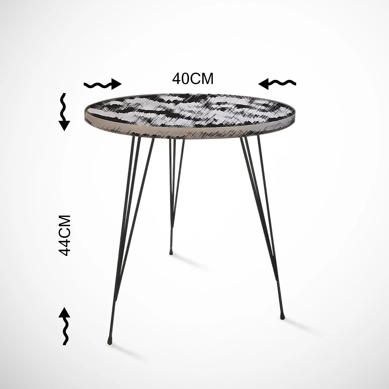 Tavolinë anësore Hanah Home, ngjyrë sandalf-sea oak