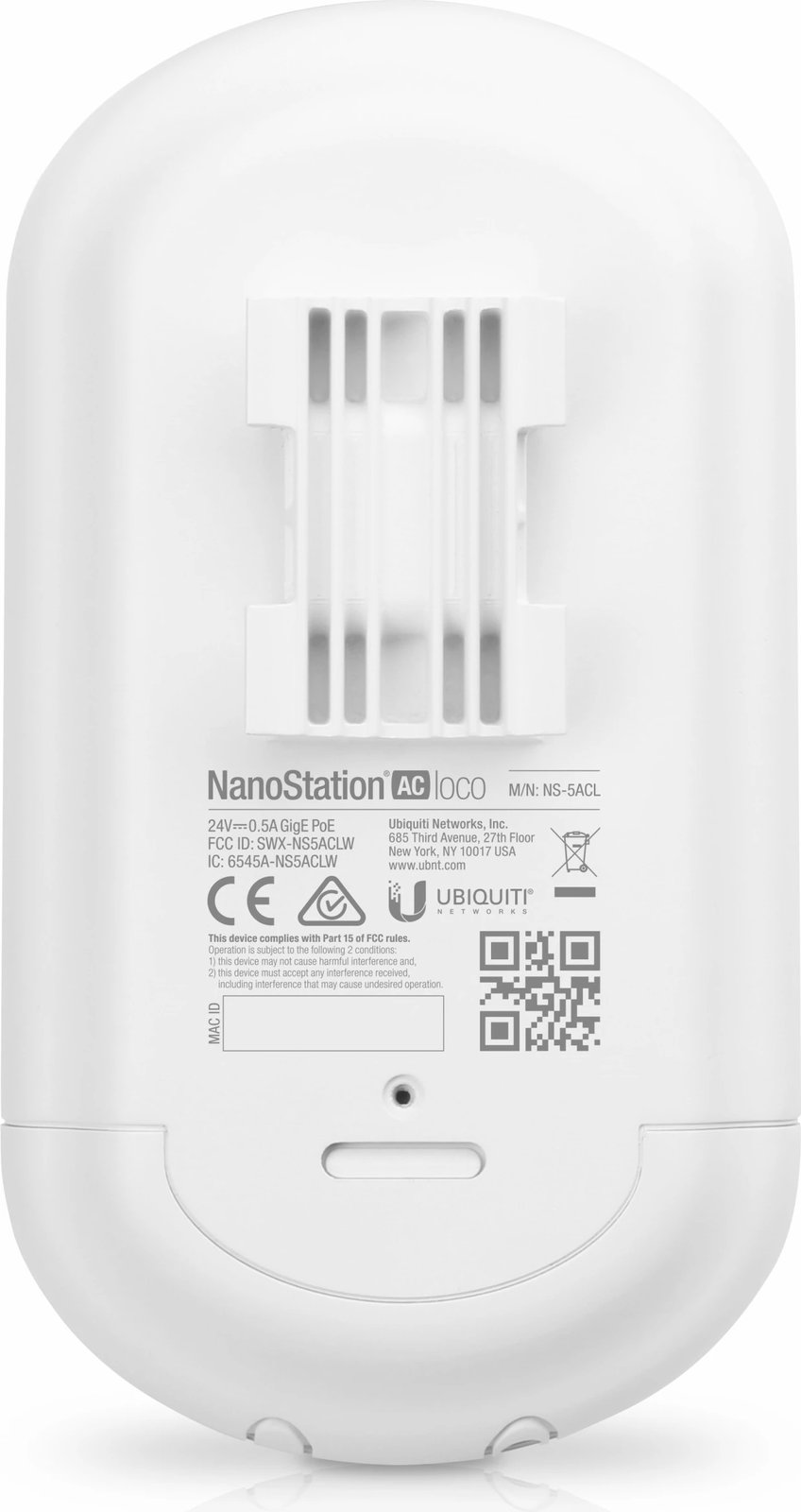 NanoStation Ubiquiti 5AC Loco, 1000 Mbit/s, e bardhë