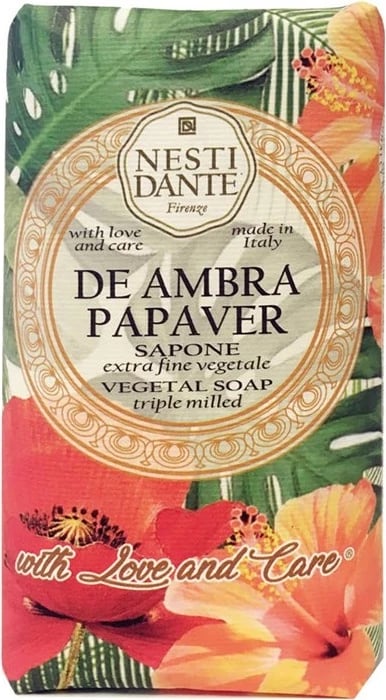 Sapun natyral Nesti Dante De Ambra Papaver Sapone lulekuqe 250g