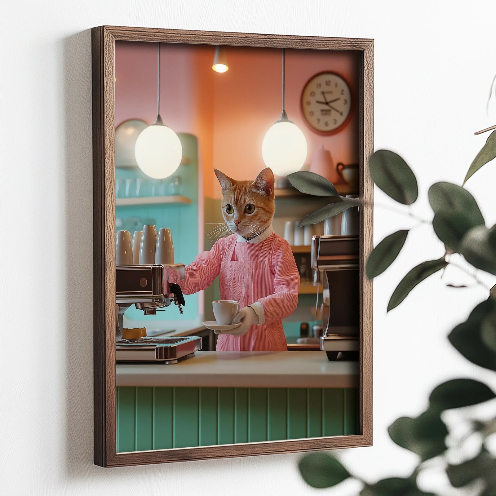 Pikturë dekorative me kornizë MDF, Wallity, TUN072-L, shumëngjyrëshe, 35x47x2 cm