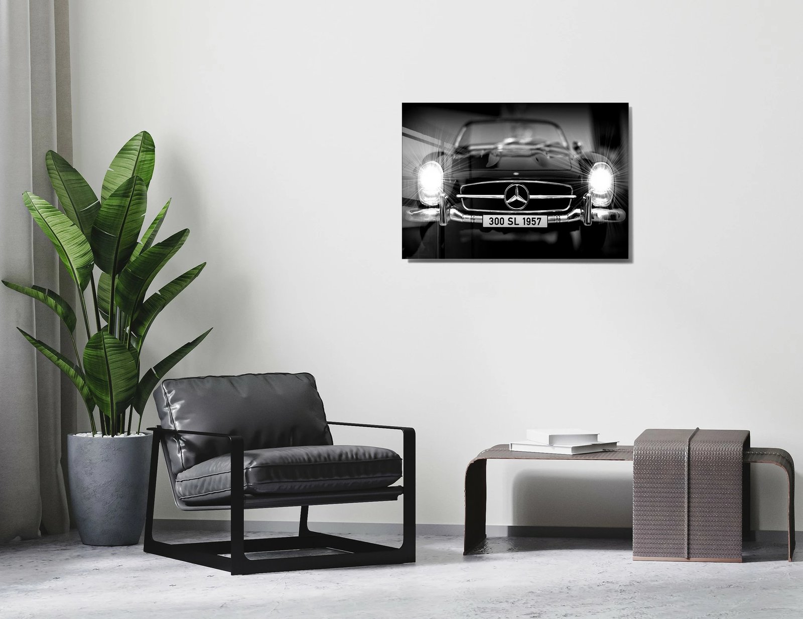 Pikturë dekorative prej xhami të temperuar Wallity, 70x100cm