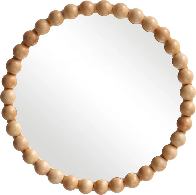 Pasqyrë muri Specio, dru natyral, Φ60x4.5cm